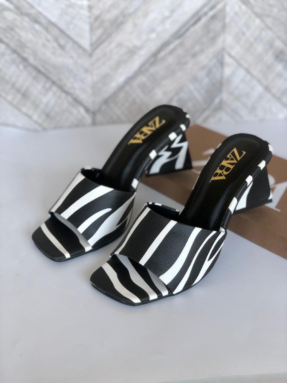 Fancy Women's Synthetic Leather Heels by ZARA