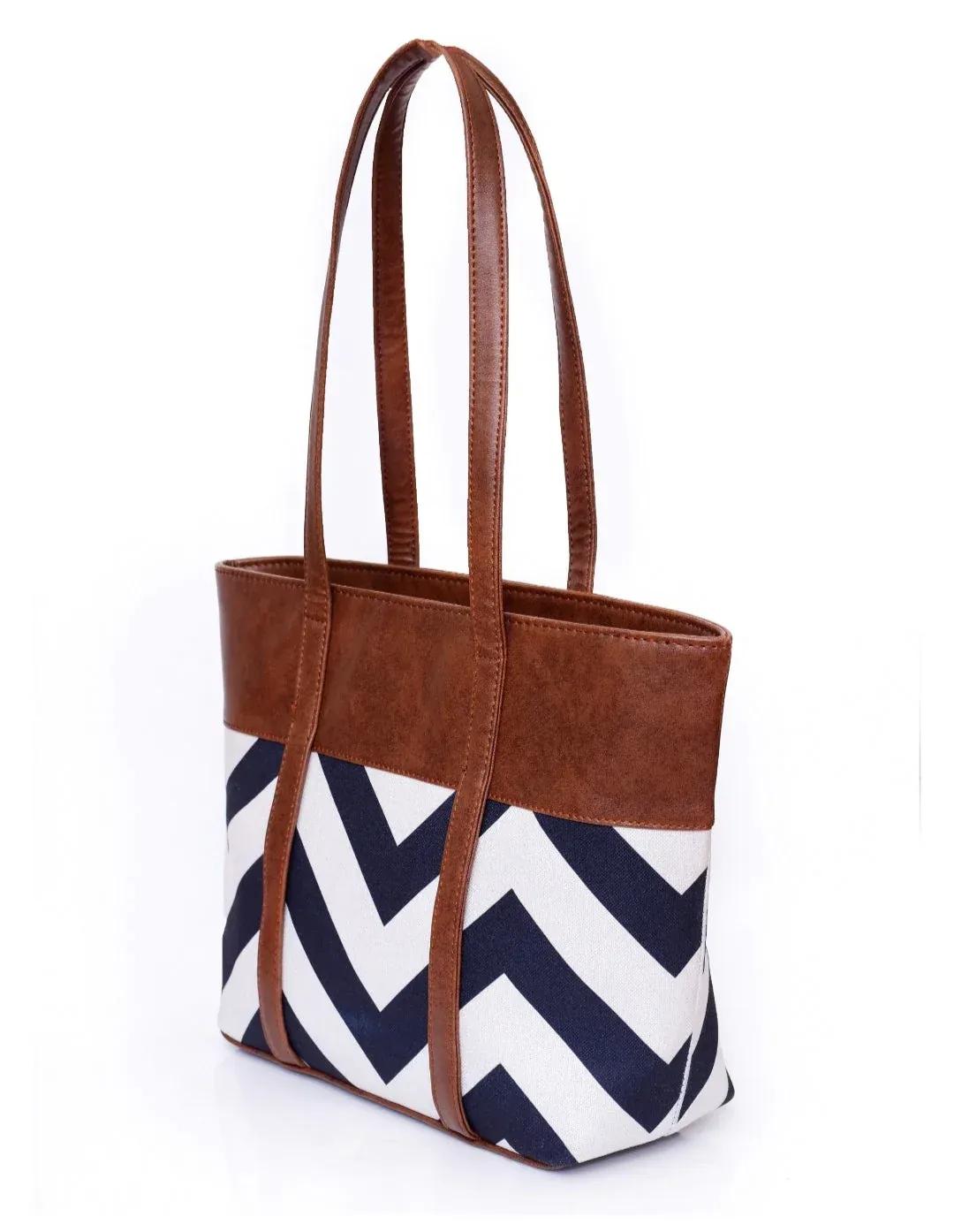 Women's Rexine Textured Tote Bag