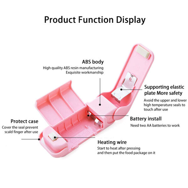 Bag Sealing Machine Food Packaging Kitchen Storage Bag Clips