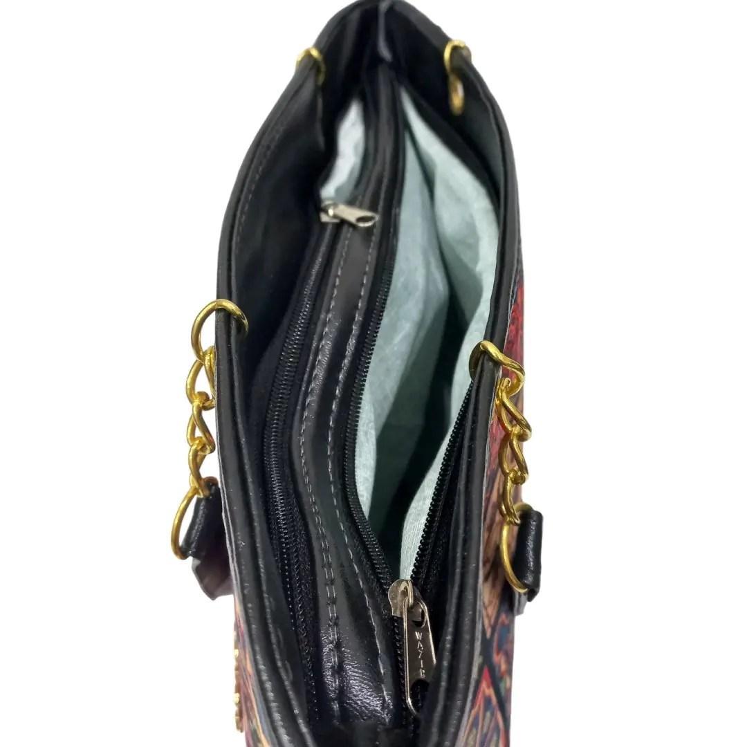 Casual Multicolor Printed Hand Bag - 1 Pc
