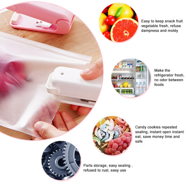Bag Sealing Machine Food Packaging Kitchen Storage Bag Clips