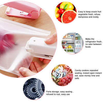 Bag Sealing Machine Food Packaging Kitchen Storage Bag Clips