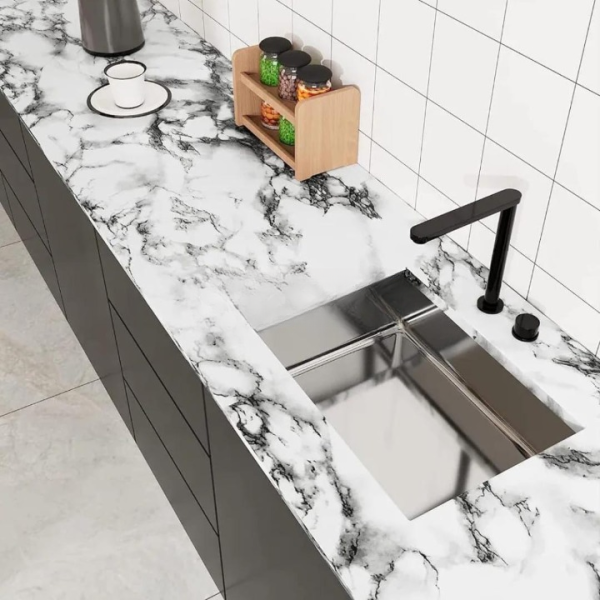 Self Adhesive White Marble Sheet