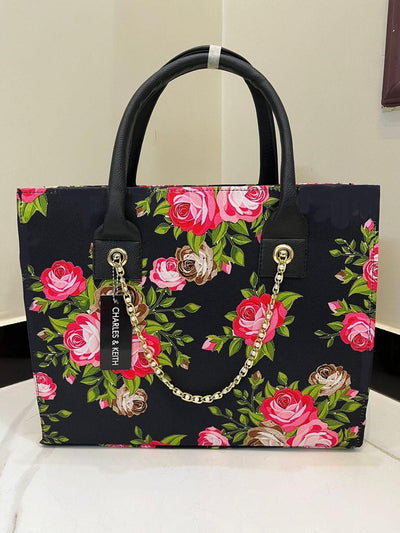 Stylish Girl's Printed Polyester Tote Bag 1 Pc