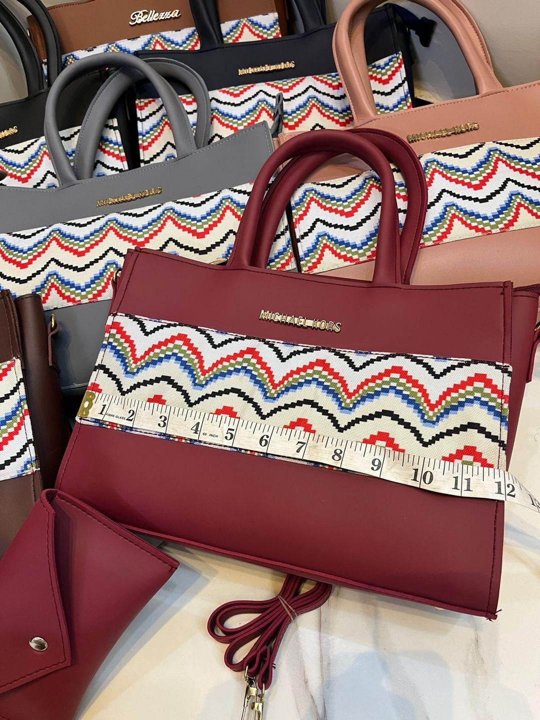 Girl's Rexine Printed Tote Bag