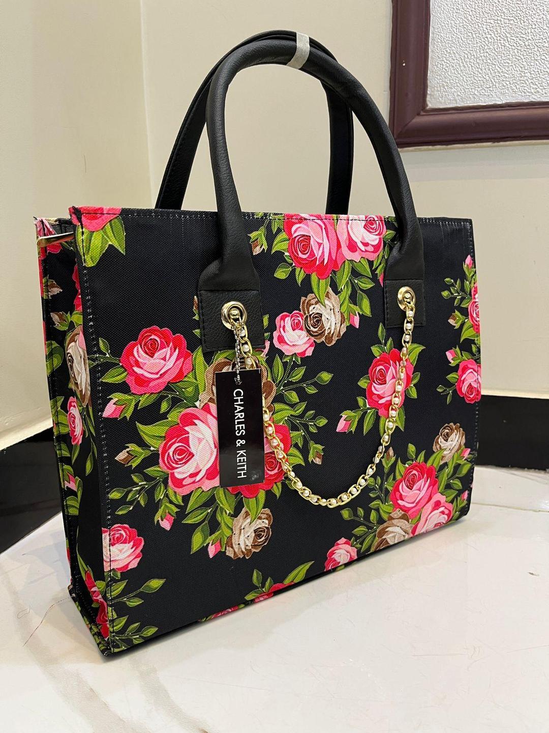 Stylish Girl's Printed Polyester Tote Bag 1 Pc