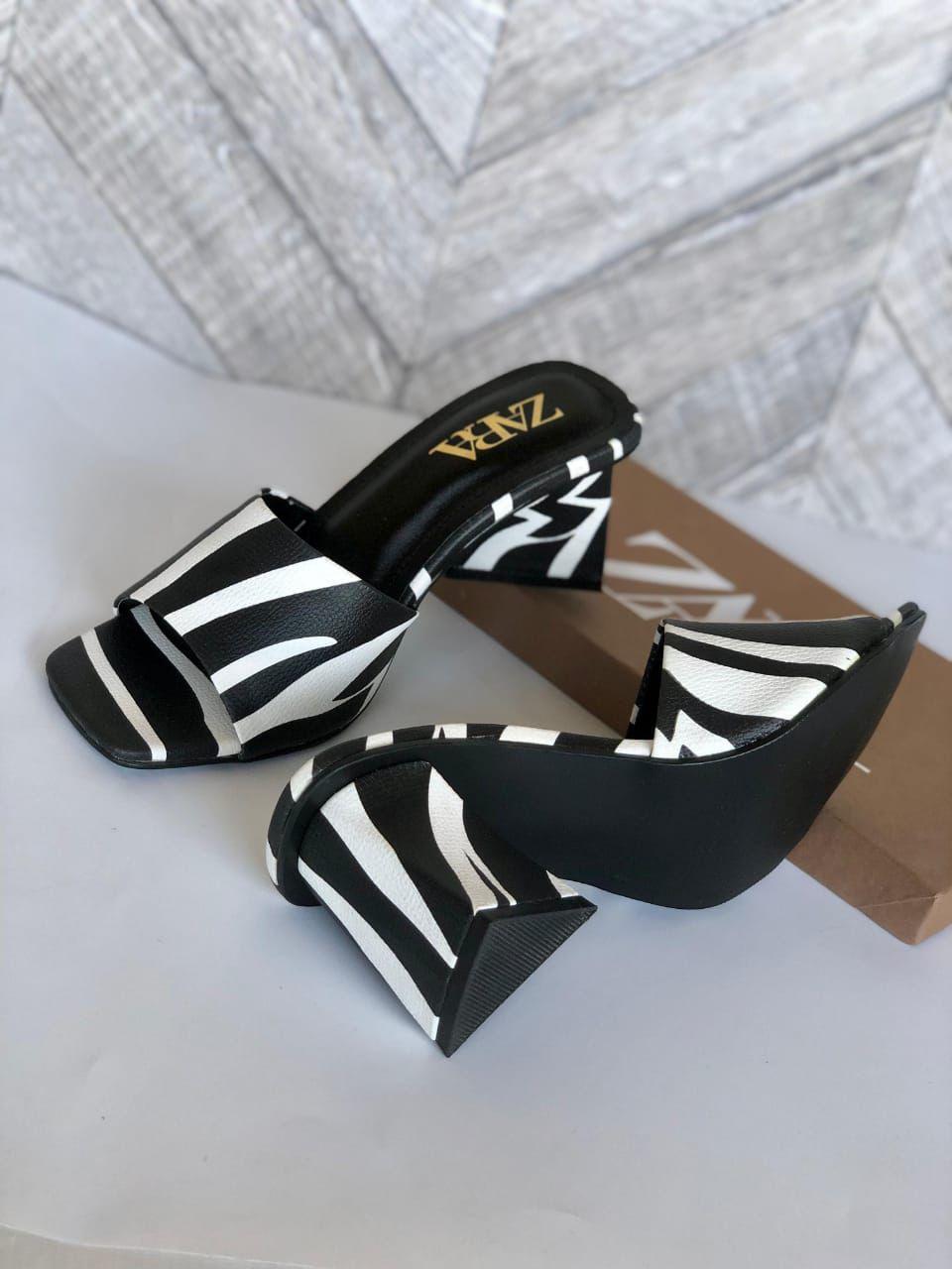 Fancy Women's Synthetic Leather Heels by ZARA