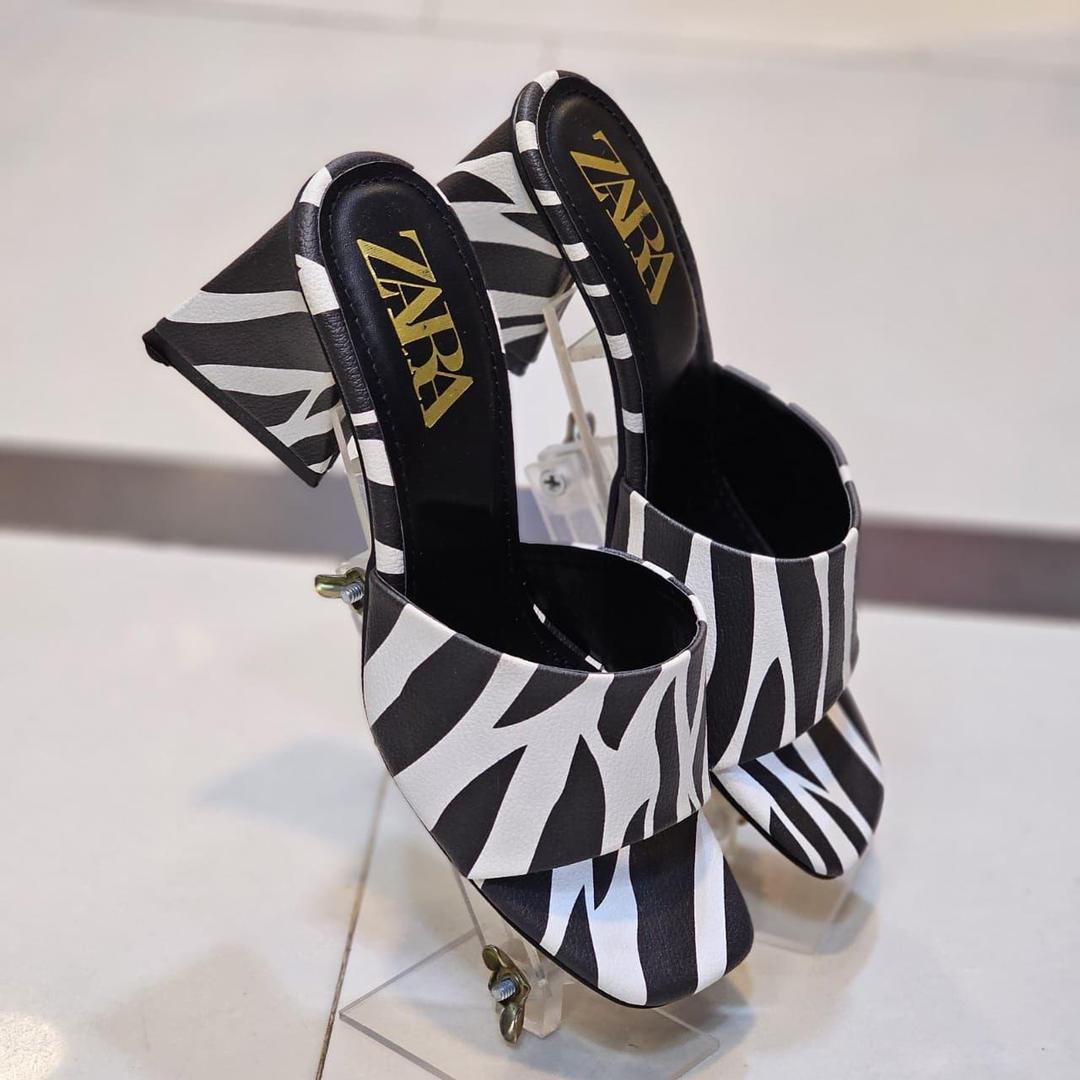 Fancy Women's Synthetic Leather Heels by ZARA